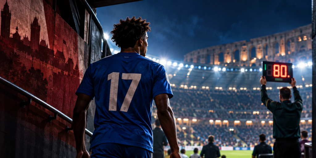 Illustration zum Debüt von Mohamed Alì Zoma für die italienische Nationalmannschaft